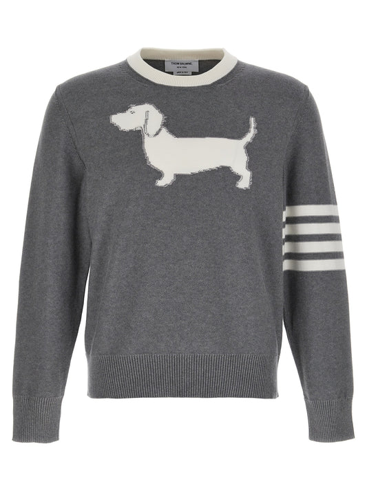 Thom Browne Gray Cotton Cardigan