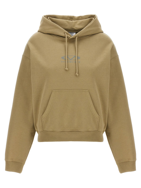 Vetements Beige Cotton Hoodie
