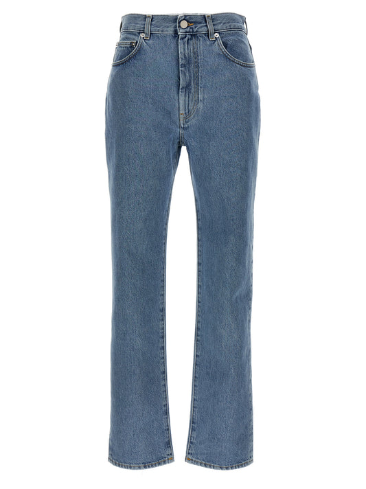 Loulou De Saison Blue Organic Cotton Straight-Leg Jeans