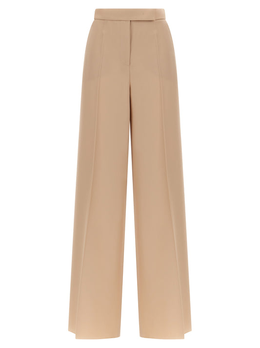 Max Mara Beige Virgin Wool Casual Pants