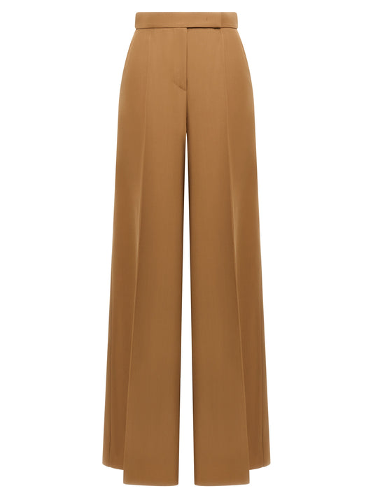 Max Mara Brown Virgin Wool Casual Pants