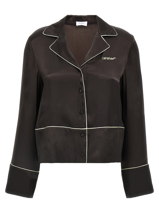 Off-White Black Acetate Blouse