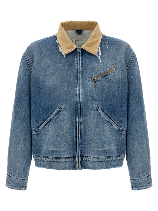 Maison Margiela Blue Cotton Denim Jacket