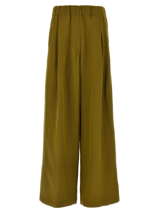 Dries Van Noten Bicolor Wool Casual Pants