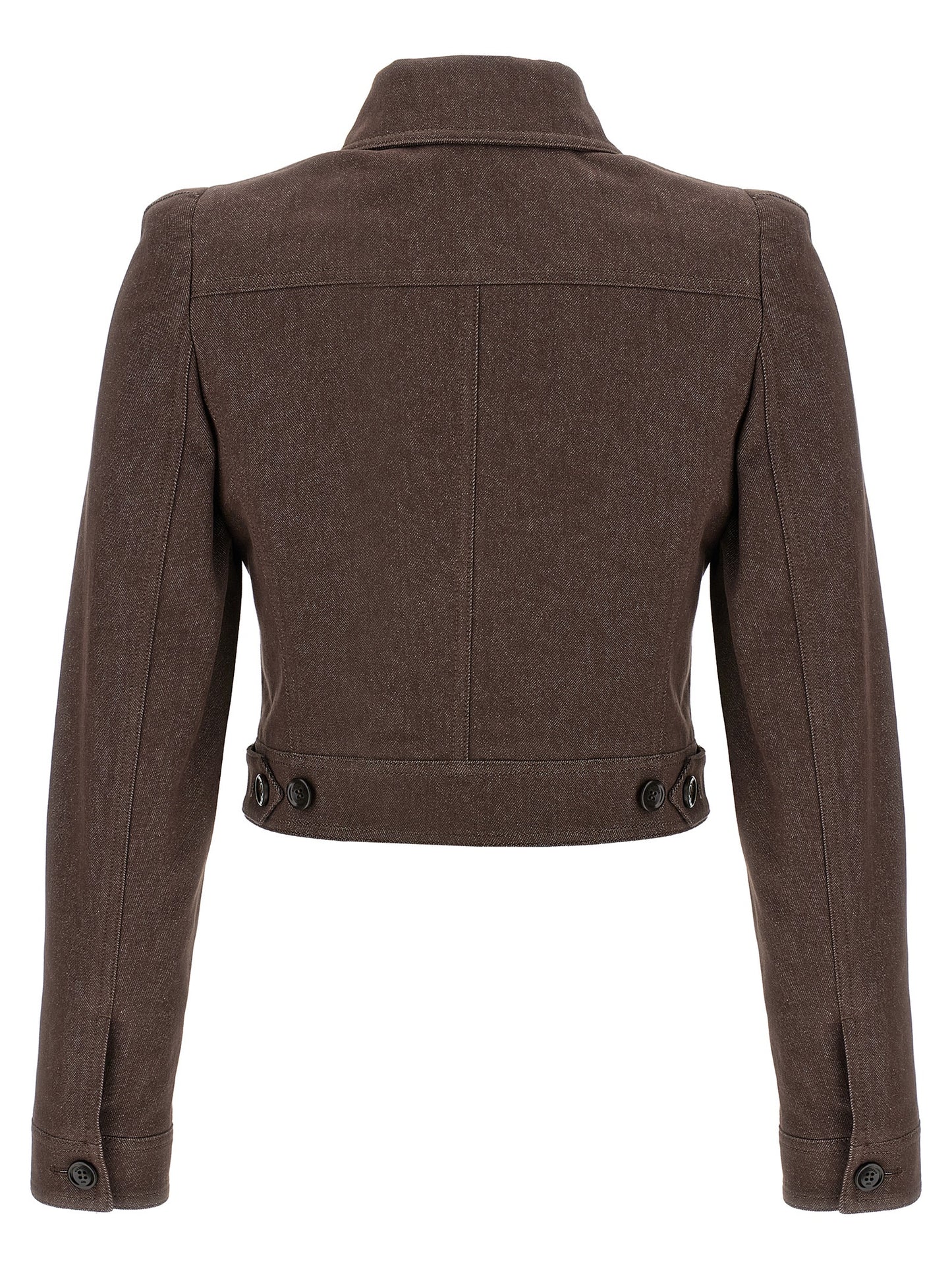 Max Mara Brown Cotton Blazer