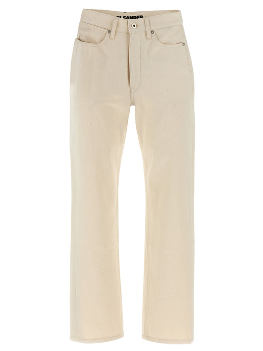 Jil Sander Beige Cotton Jeans Denim