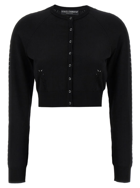 Dolce & Gabbana Black Viscose Cardigan