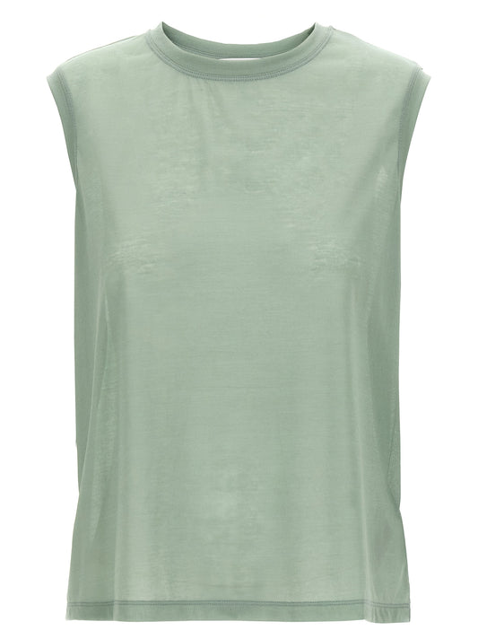 Victoria Beckham Bicolor Cotton Sleeveles T-Shirt