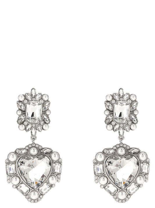 Self-Portrait Silver Cotton Earrings