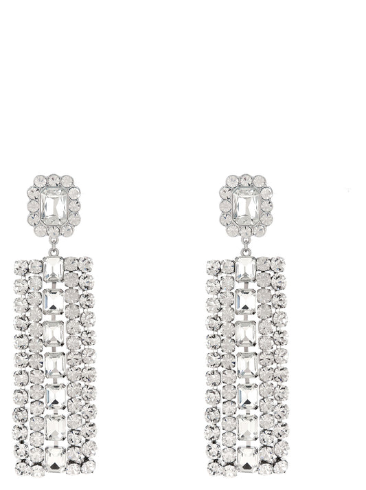 Self-Portrait Silver Cotton Earrings
