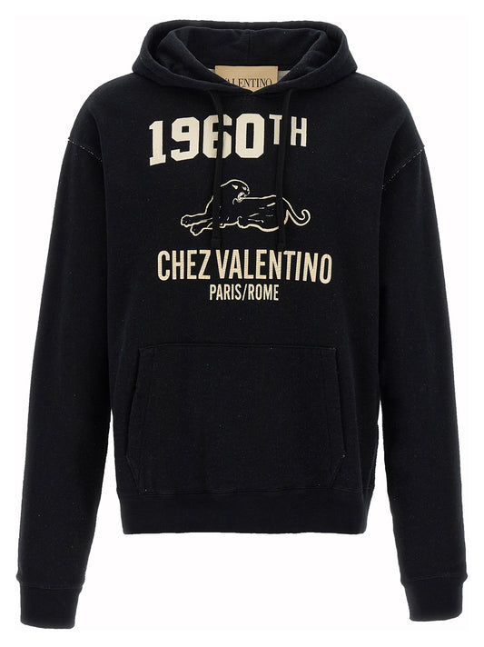 Valentino Garavani Black Cotton Sweatshirt