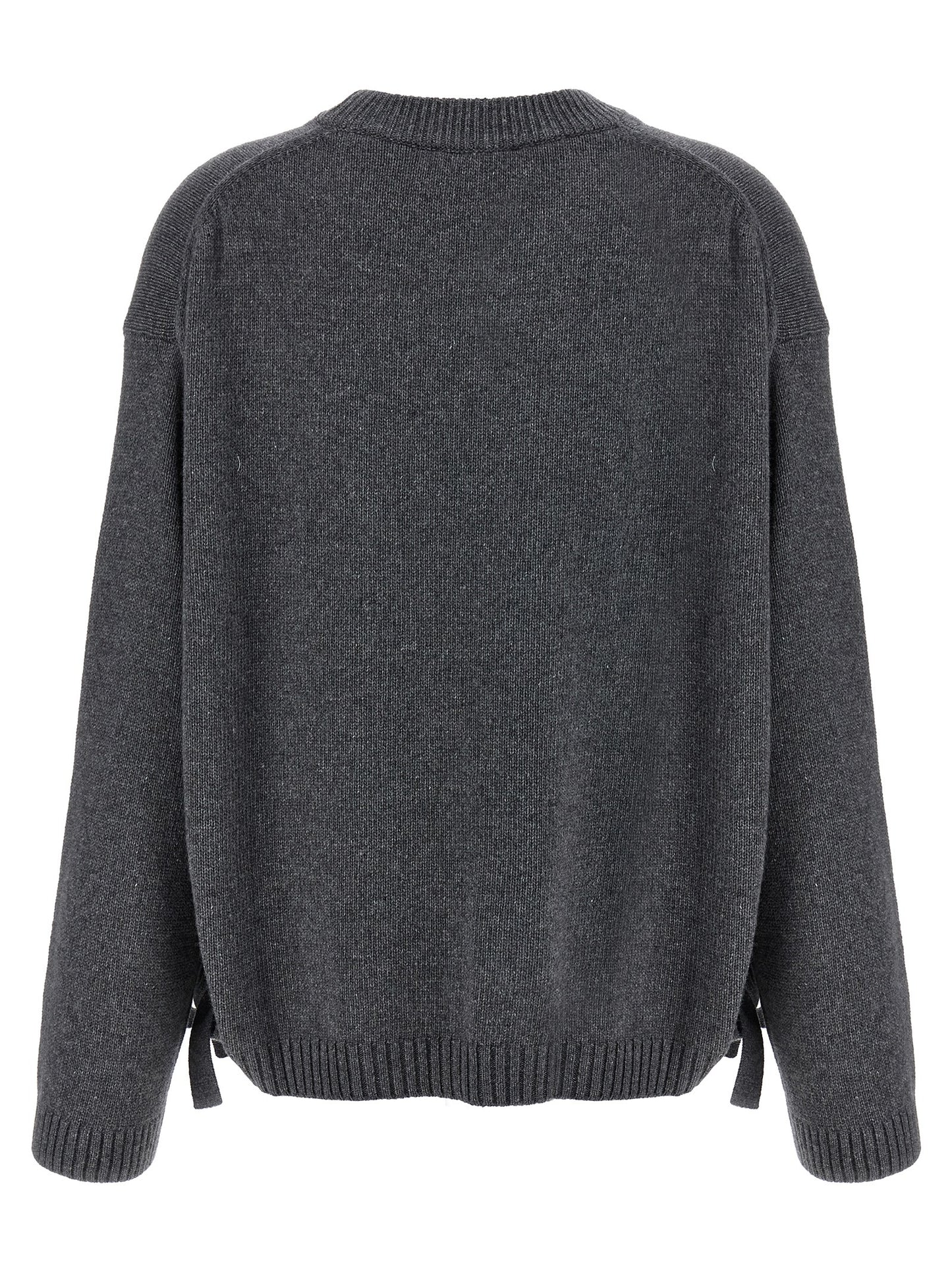 Ganni Gray Wool Cardigan