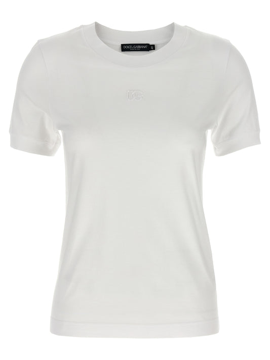 Dolce & Gabbana White Cotton T-Shirt