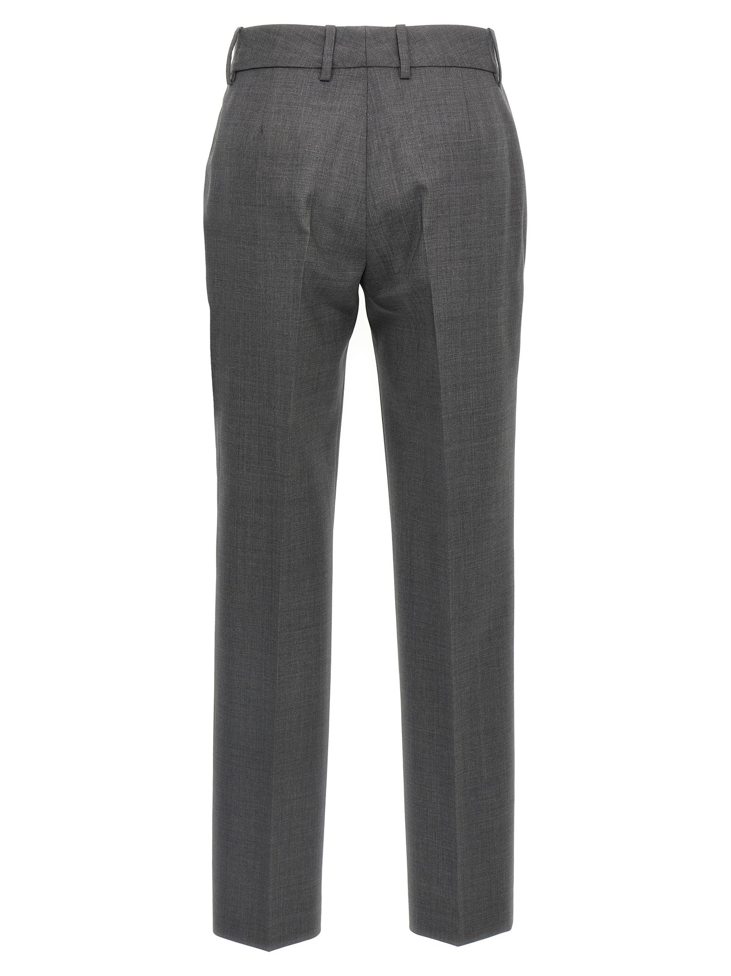 Ermanno Scervino Gray Virgin Wool Dress Pants