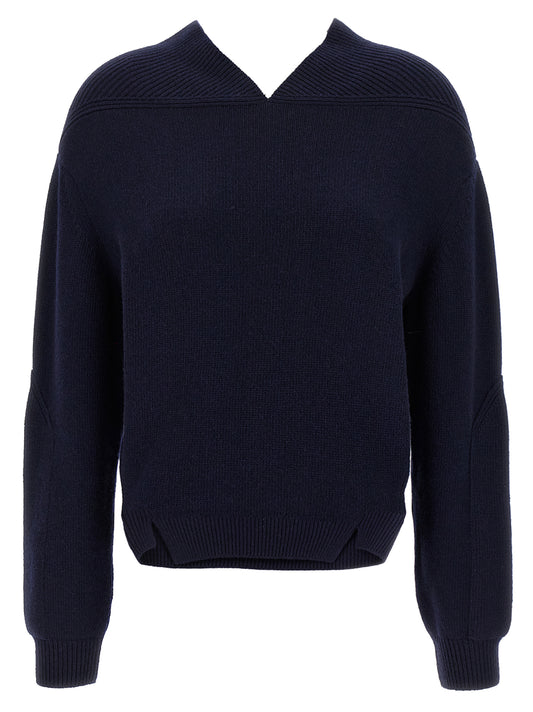Victoria Beckham Blue Wool Cardigan