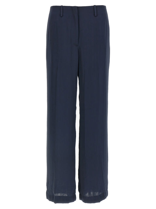 Theory Blue Polyester Casual Pants