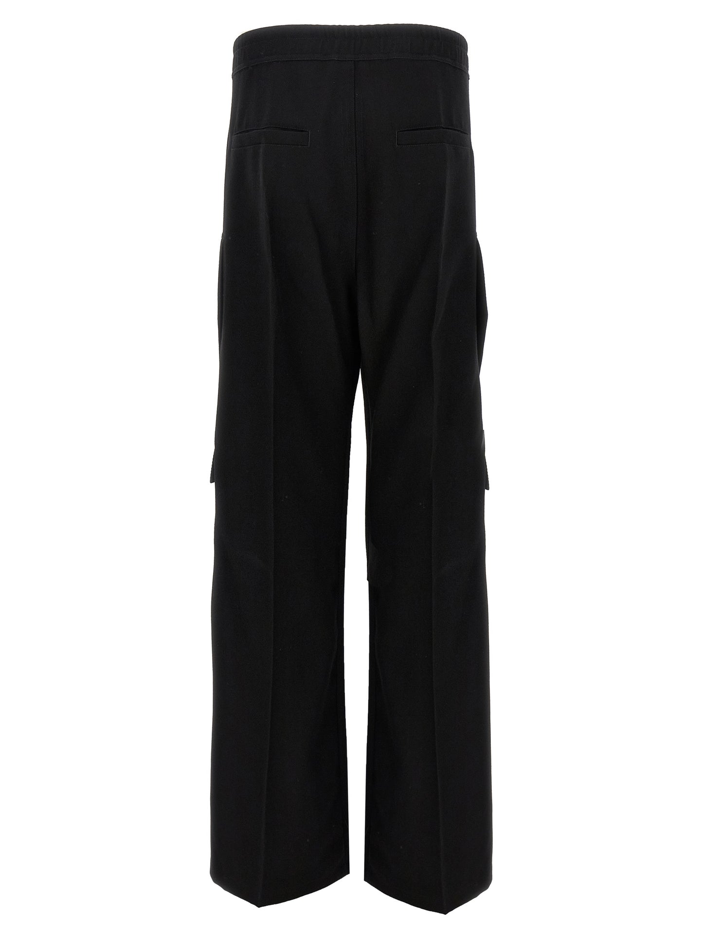 Rick Owens Black Wool Cargo Pants