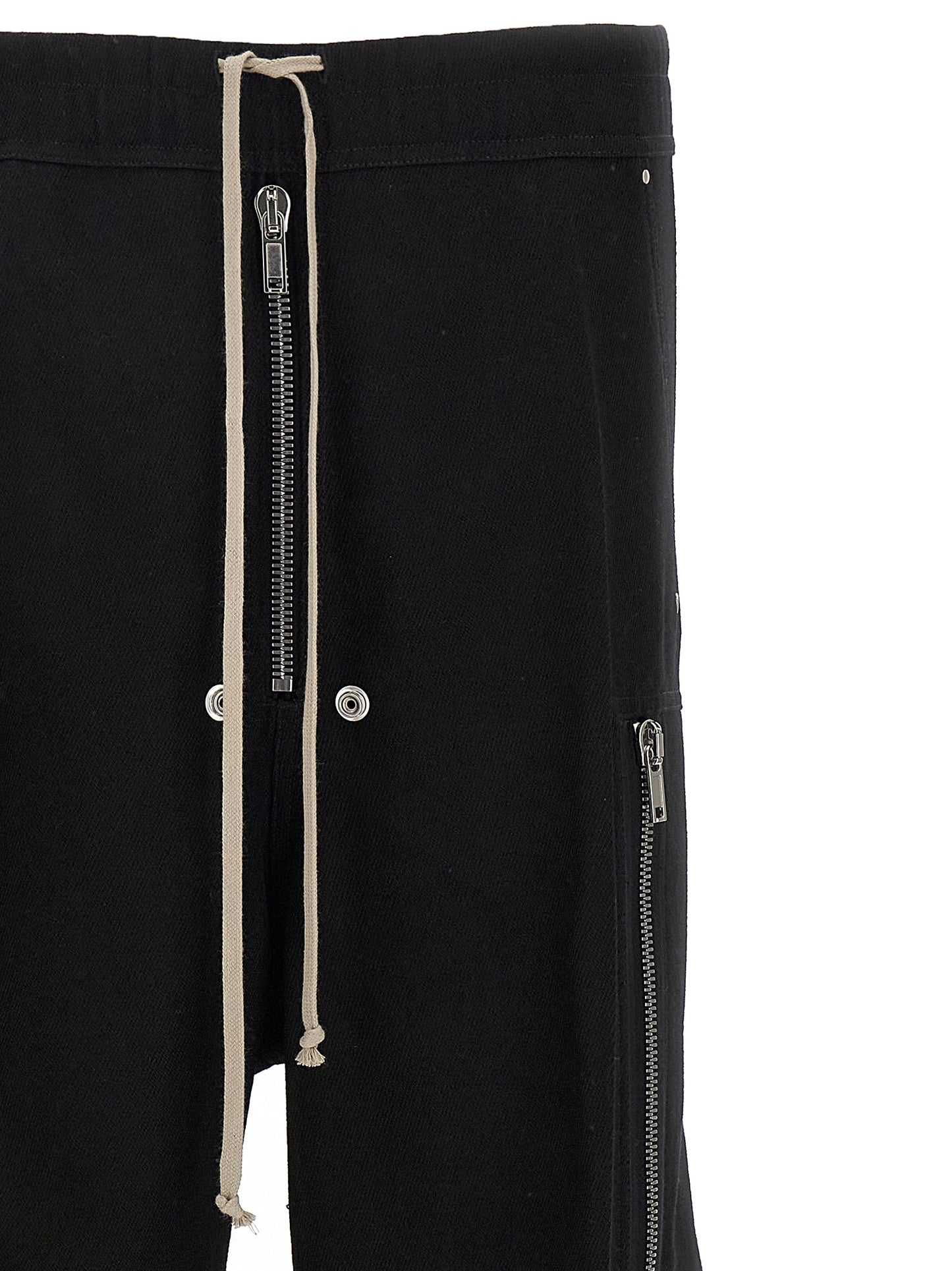 Rick Owens Black Wool Cargo Pants