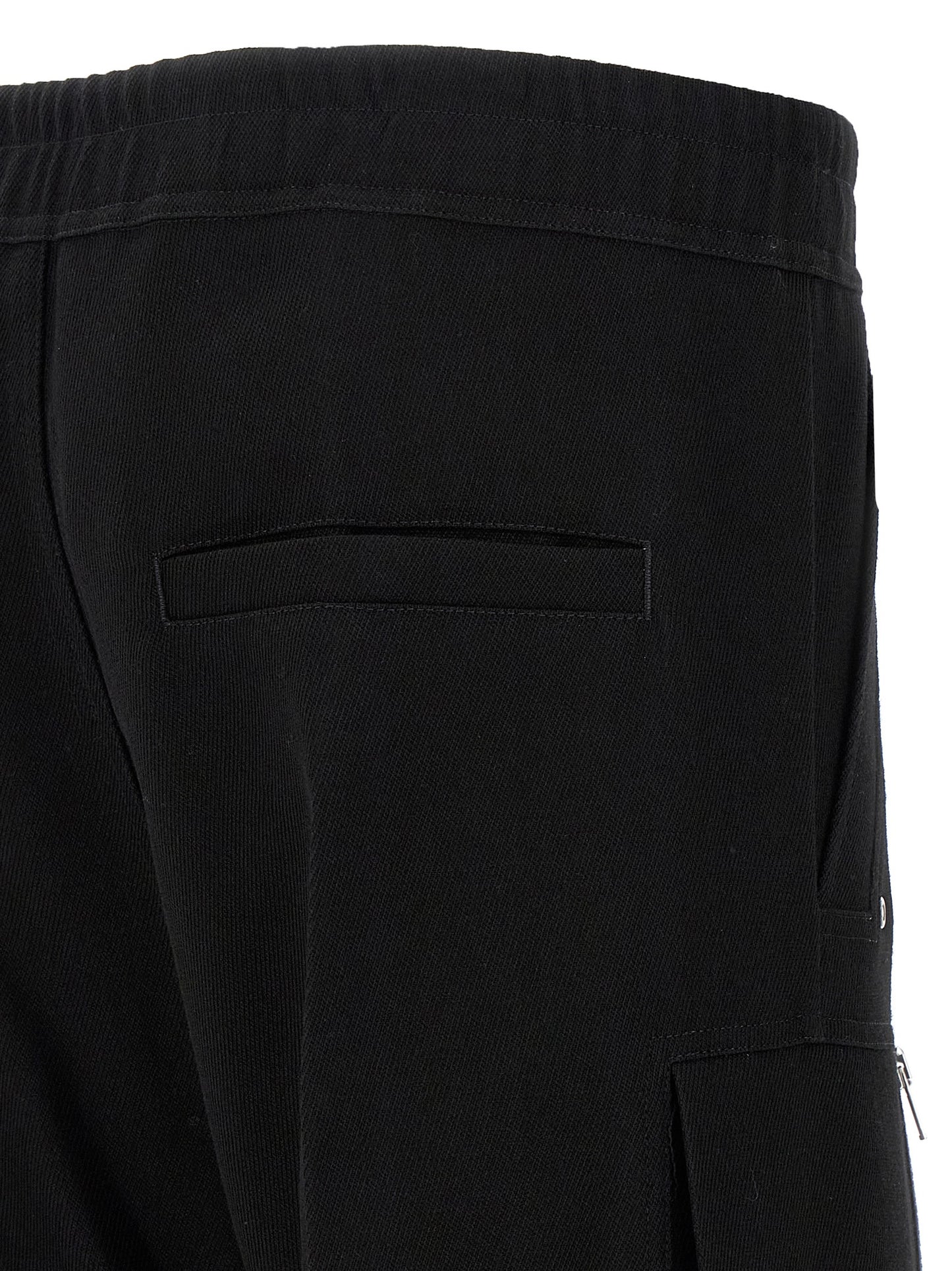 Rick Owens Black Wool Cargo Pants