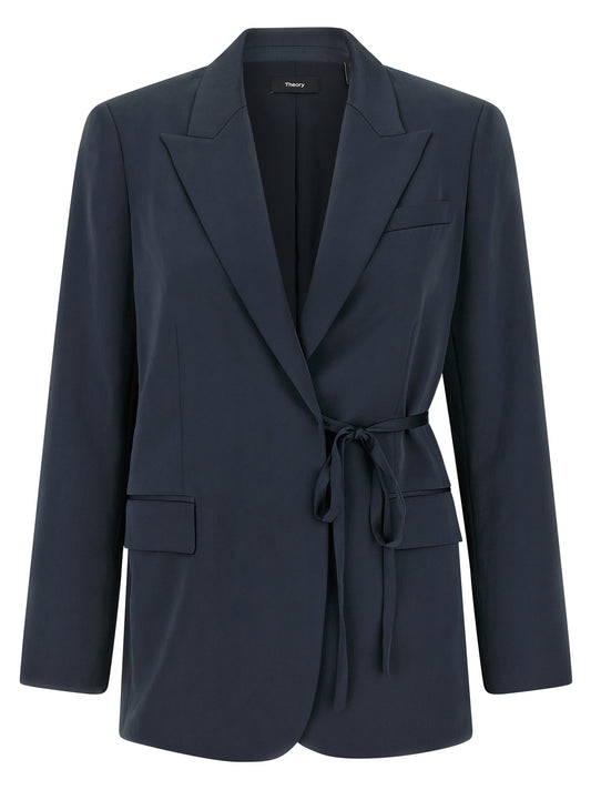 Theory Blue Polyester Blazer