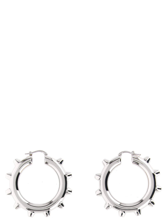 Jil Sander Silver Brass Earrings