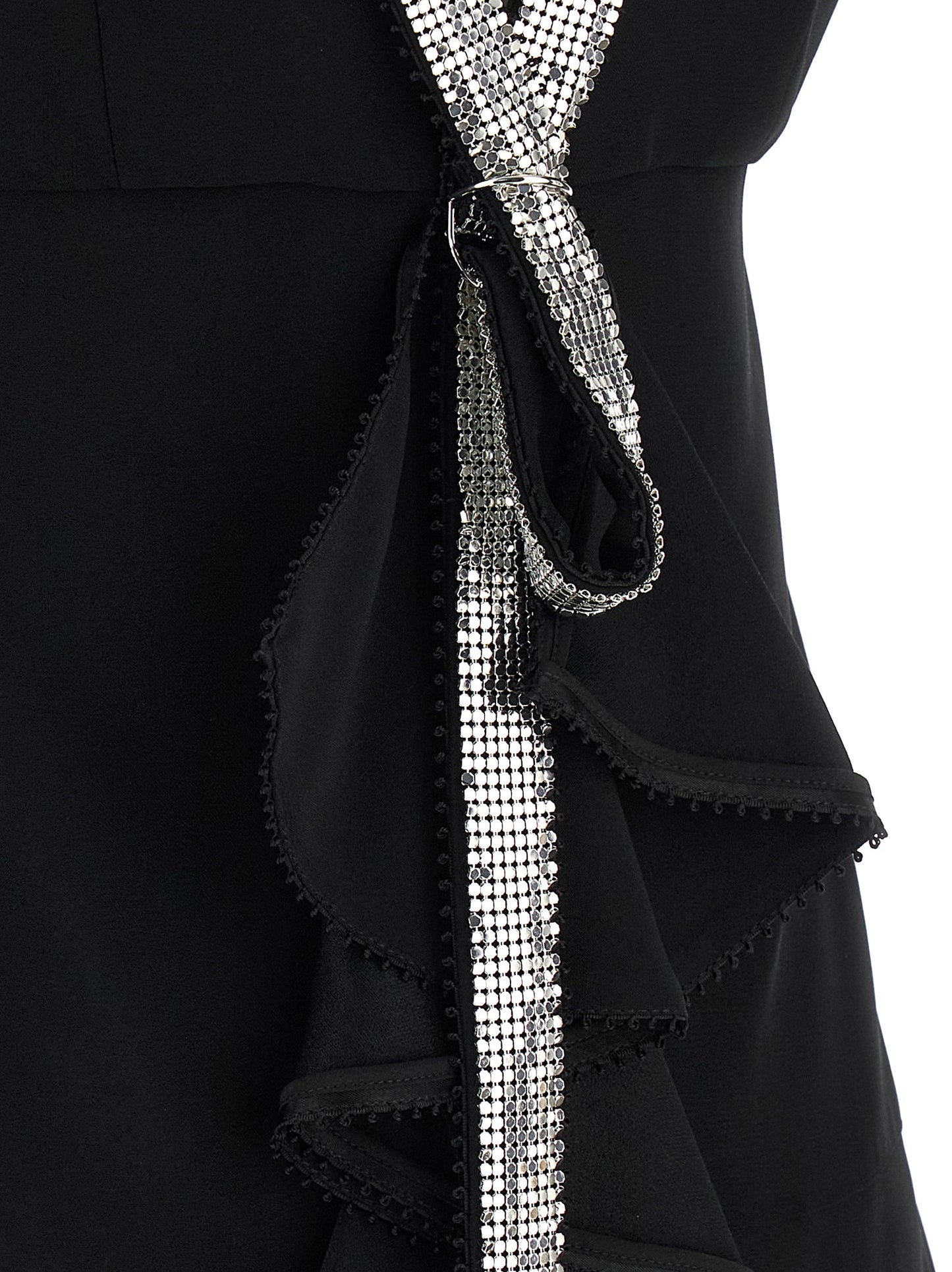 Giovanni Bedin Black Viscose Short Dress