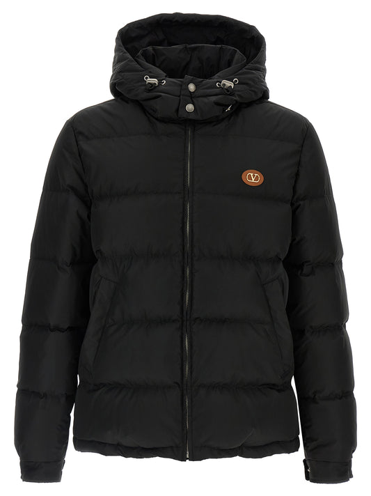 Valentino Garavani Black Polyamide Full-Length Jacket