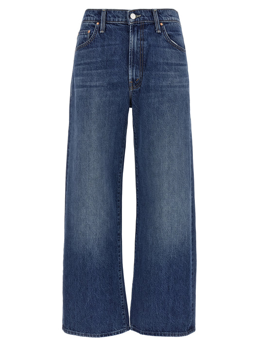 Mother Denim Blue Cotton Flared Jeans