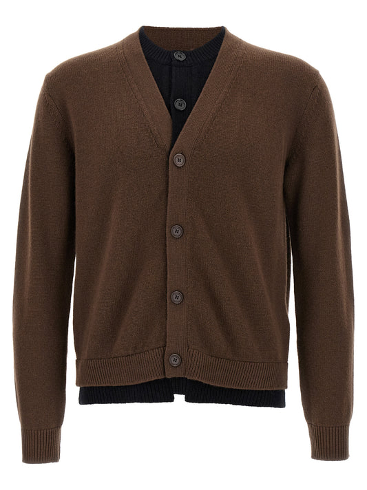 J.W.Anderson Brown Wool Cardigan