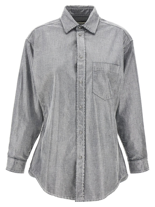 Darkpark Silver Cotton Blouse
