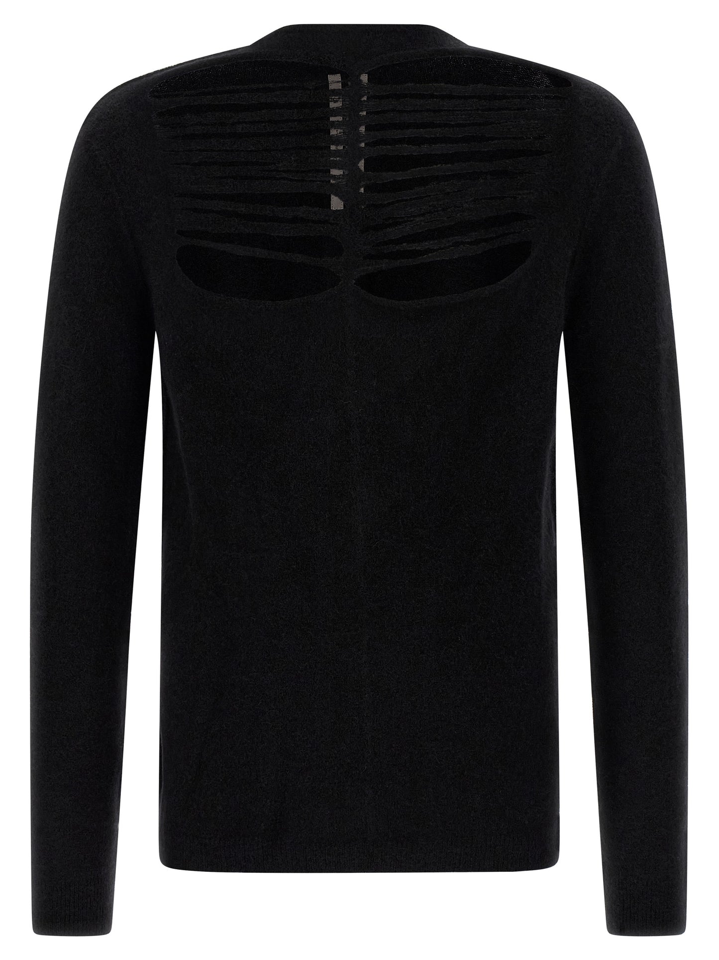 Rick Owens Black Wool Cardigan