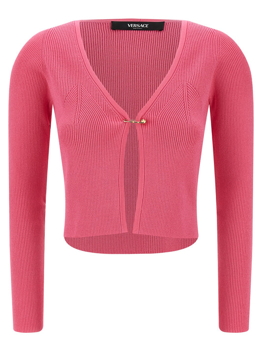 Versace Fuchsia Viscose Cardigan