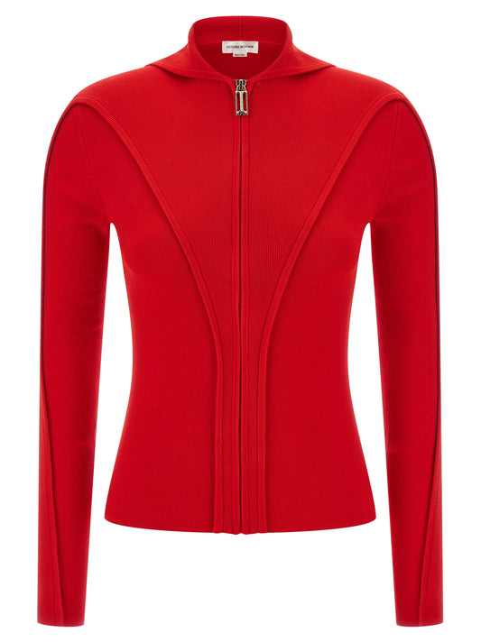 Victoria Beckham Multicolor Wool Cardigan