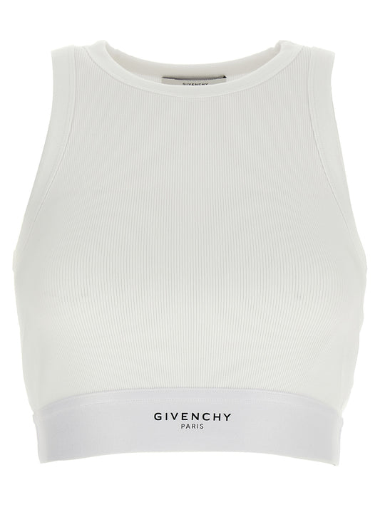 Givenchy White Cotton Tank Tops