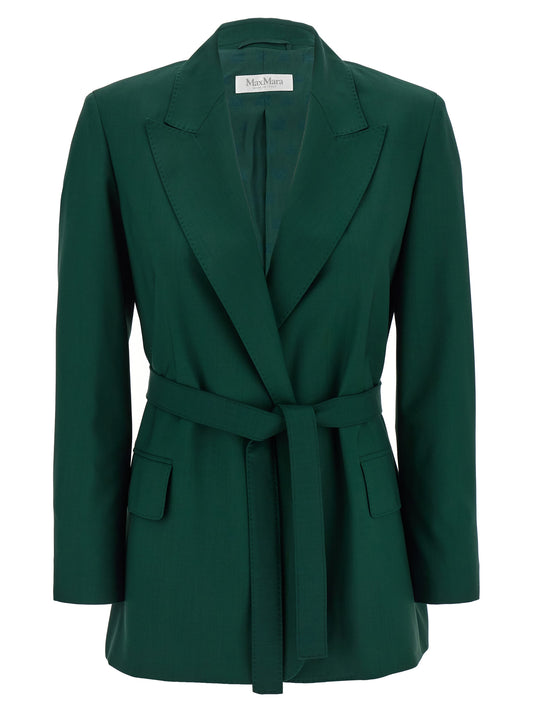 Max Mara Bicolor Virgin Wool Blazer