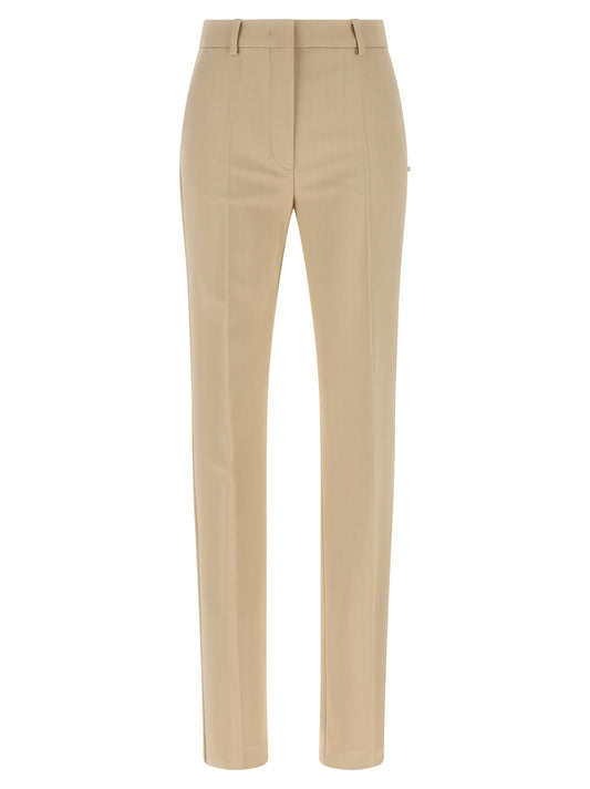 Sportmax Beige Viscose Dress Pants