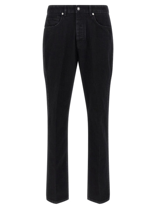 Givenchy Black Cotton Straight-Leg Jeans
