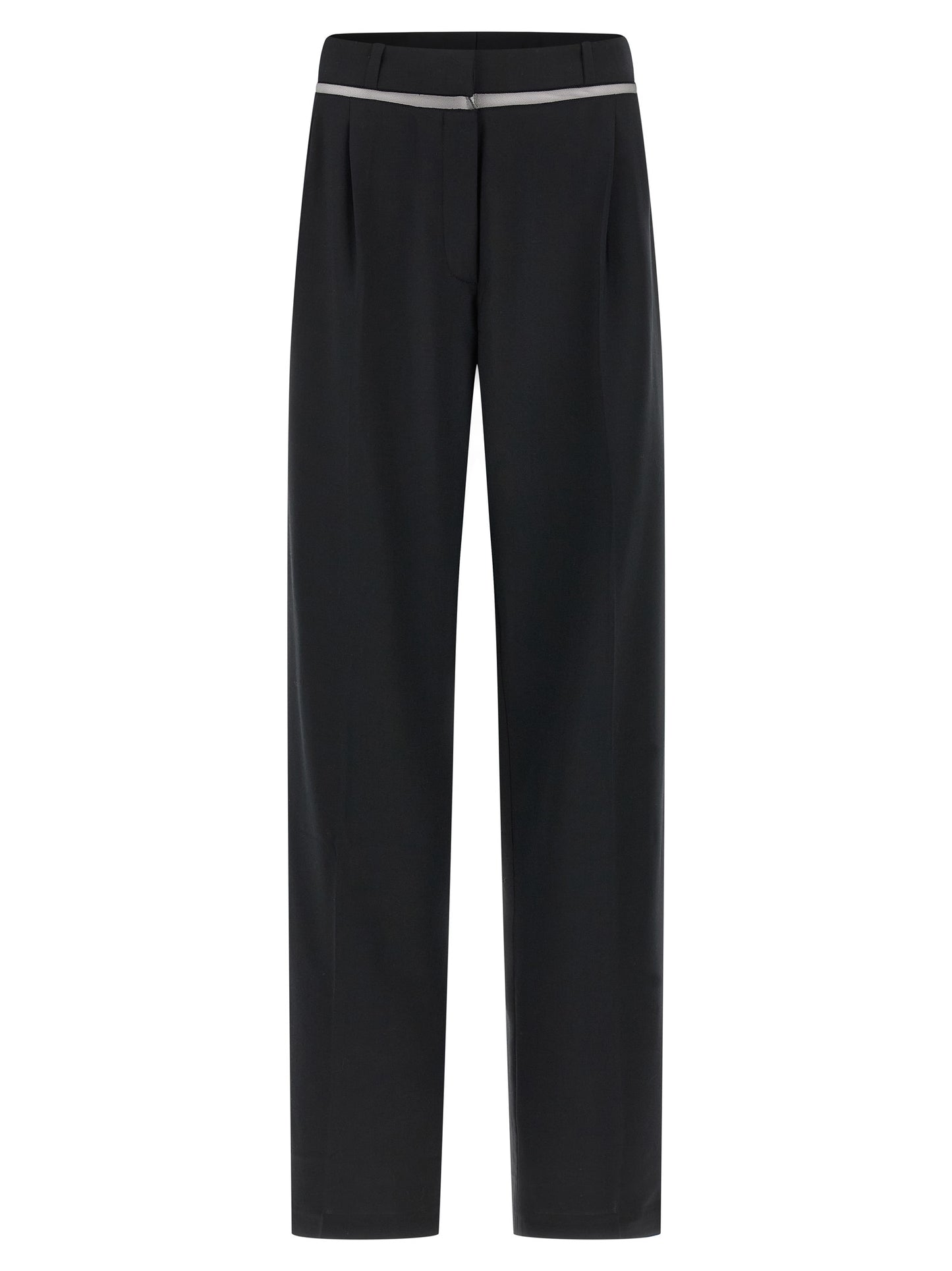 Nensi Dojaka Black Virgin Wool Casual Pants