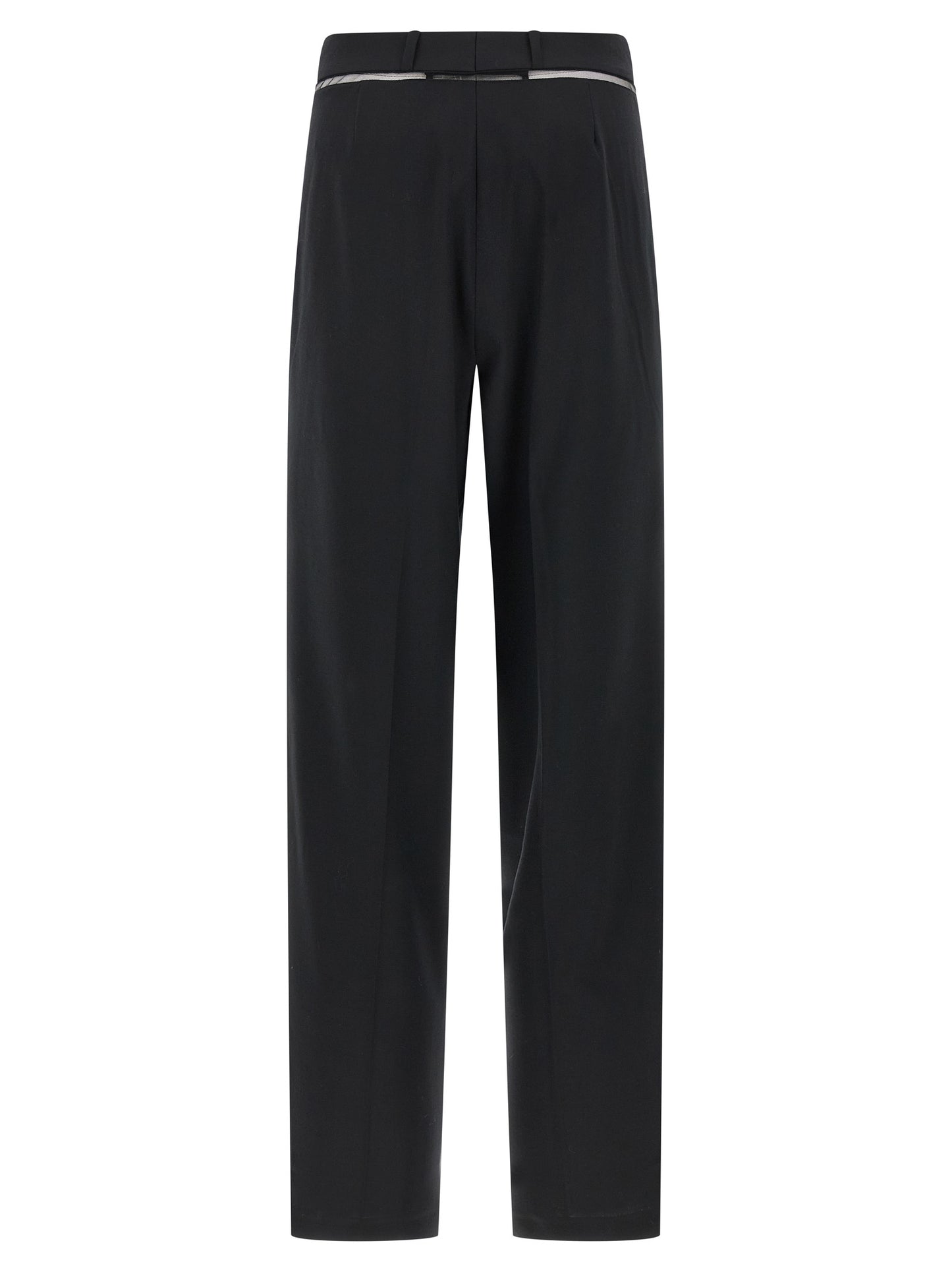 Nensi Dojaka Black Virgin Wool Casual Pants