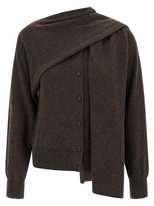 Ferragamo Brown Cashmere Cardigan