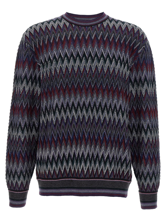 Missoni Blue Wool Cardigan