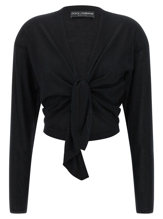 Dolce & Gabbana Black Cashmere Cardigan
