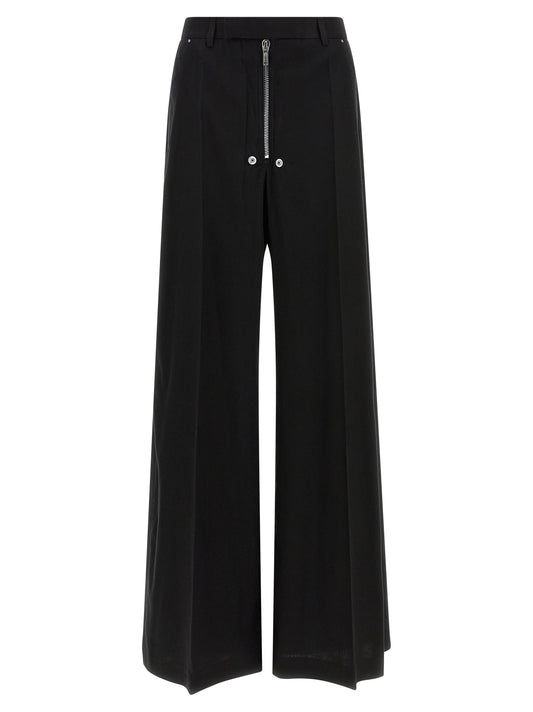 Rick Owens Black Cotton Pants