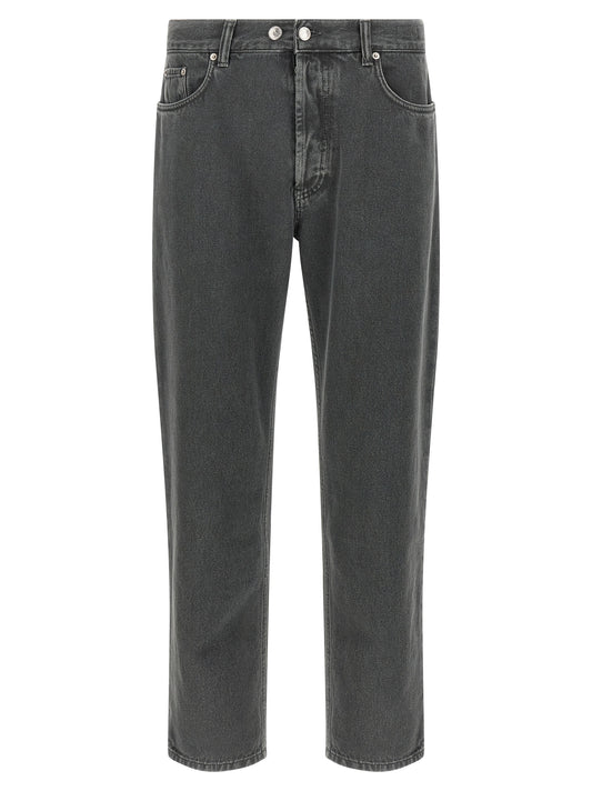 Department 5 Gray Cotton Cropped Jeans