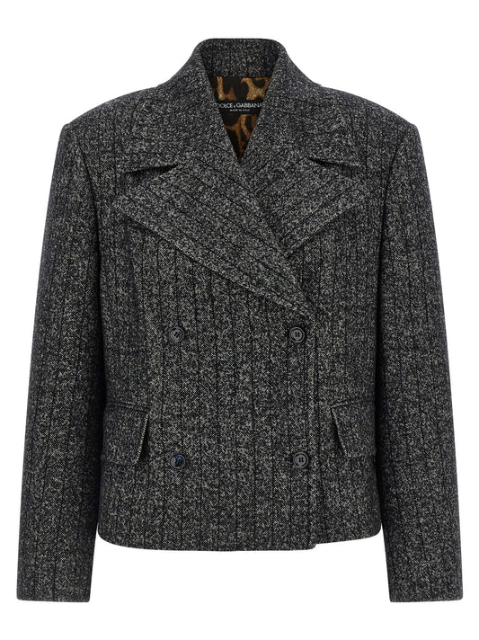 Dolce & Gabbana Bicolor Elastane Blazer