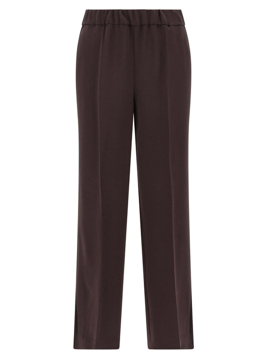 Alberto Biani Brown Triacetate Casual Pants