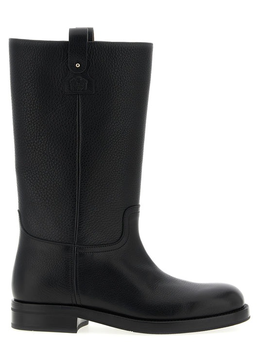 Church's Black Calfskin Over The Knee
