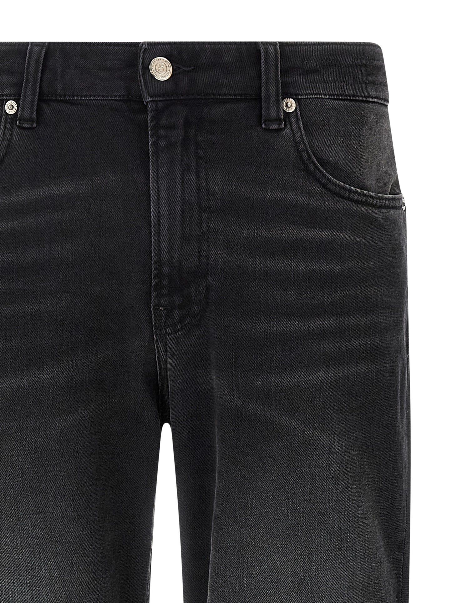 Department 5 Black Cotton Straight-Leg Jeans