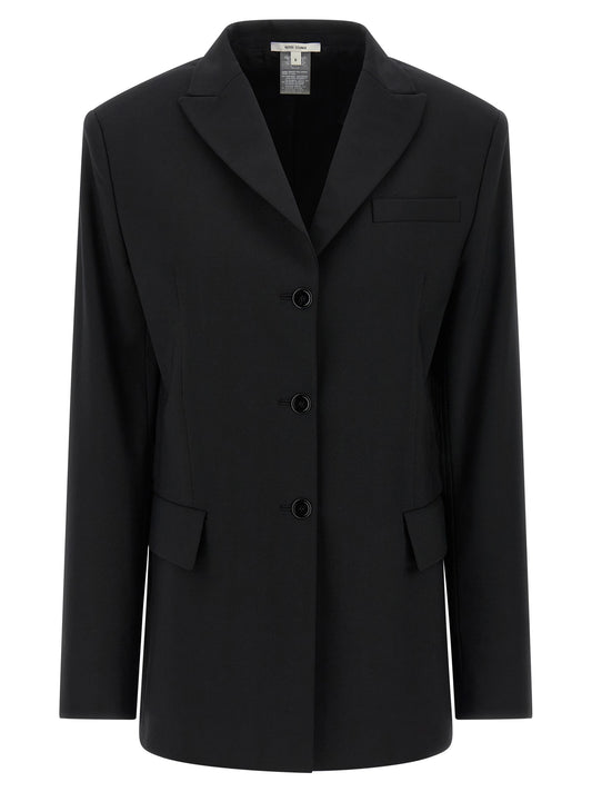 Nensi Dojaka Black Virgin Wool Blazer