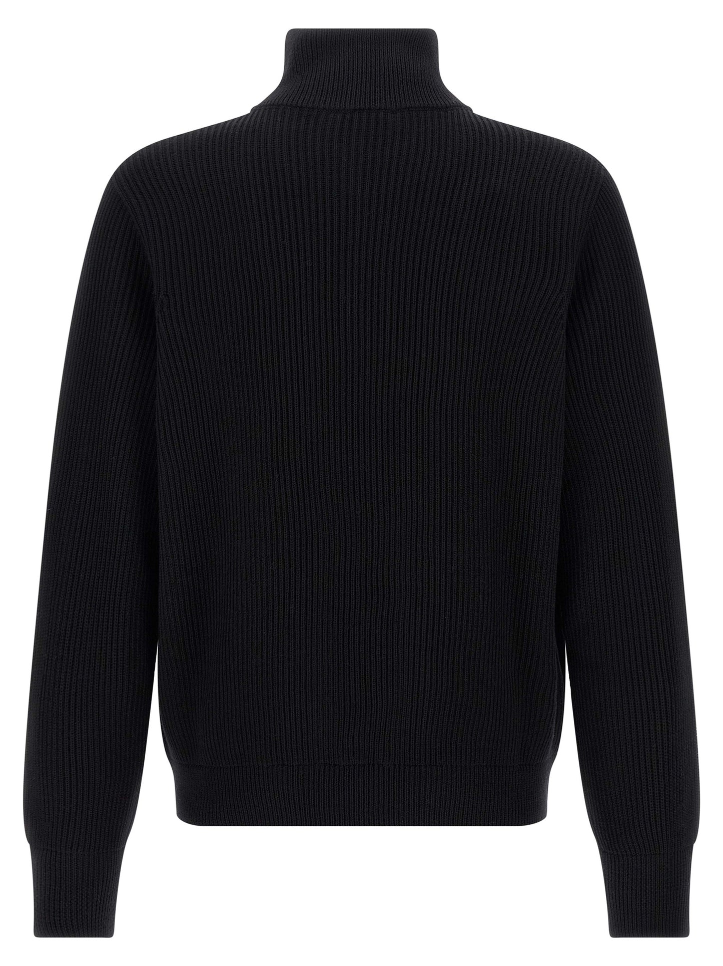Roberto Collina Black Merino Wool Cardigan